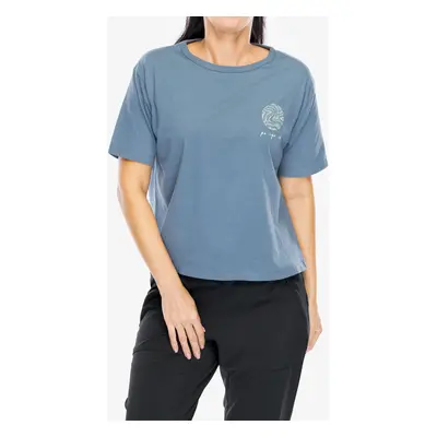 Bavlněné tričko dámské Patagonia CTA Easy Cut Organic T-Shirt - earth currents utility blue