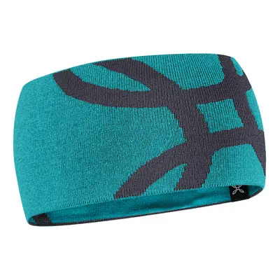 Čelenka Montura Merino Logo Band - turquoise/graphite blue