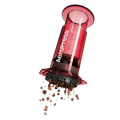 Cestovní kávovar AeroPress Clear - red