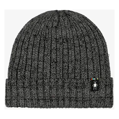 Zimní čepice Smartwool Rib Hat - black natural marl