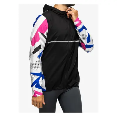 Bunda na běhání adidas Own The Run Seasonal Jacket - black/white/fuschia