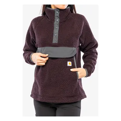 Fleecová mikina dámská Carhartt Relaxed Fit Fleece Pullover - blackberry heather