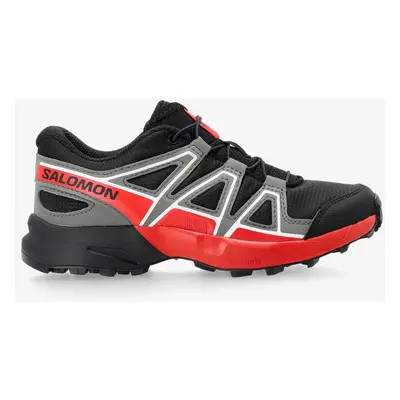 Dětské boty Salomon Speedcross - black/quiet/red