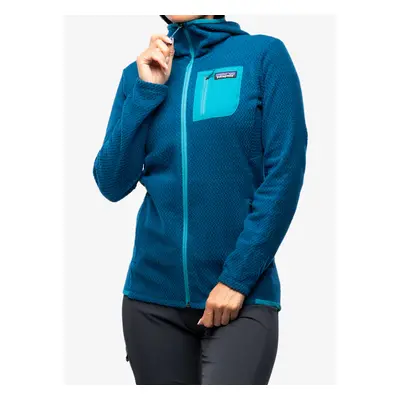 Dámská mikina s kapucí Patagonia R1 Air Full-Zip Hoody - lagom blue