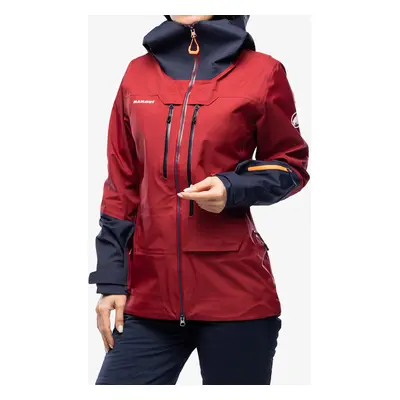 Dámská lyžařská bunda Mammut Haldigrat Air HS Hooded Jacket - blood red/marine