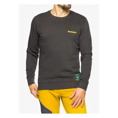 Mikina bez kapuce La Sportiva Climbing on the Moon Sweatshirt - carbon/giallo