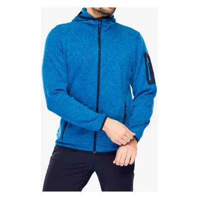 Fleecová bunda CMP Borgis Fix Hood Jacket - river/black blue