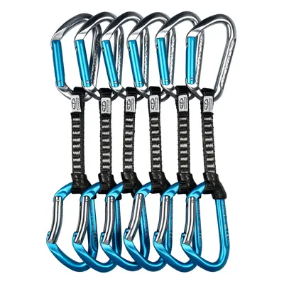 Lezecké expresky Climbing Technology Salto Set UL cm 6-Pack - titanium/electricblue