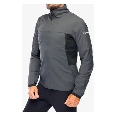 Fleecová bunda Berghaus MTN Guide MW Hybrid Jacket - grey pinstripe/jet black