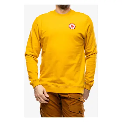 Mikina Fjallraven Logo Badge Sweater - mustard yellow