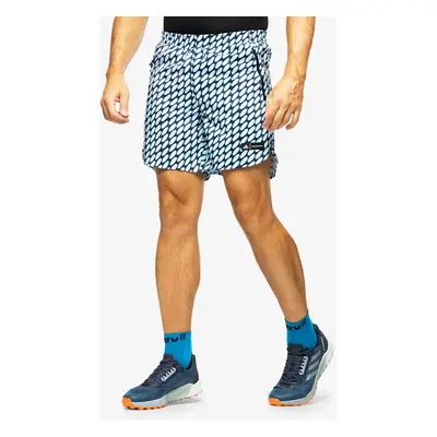 Pánské běžecké kraťasy adidas x Marimekko Run Icons 3-Stripes Shorts - ice blue/legend ink/blue