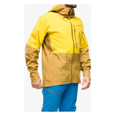 Bunda s membránou Norrona Lofoten GORE-TEX Jacket - sulphur/camelflage