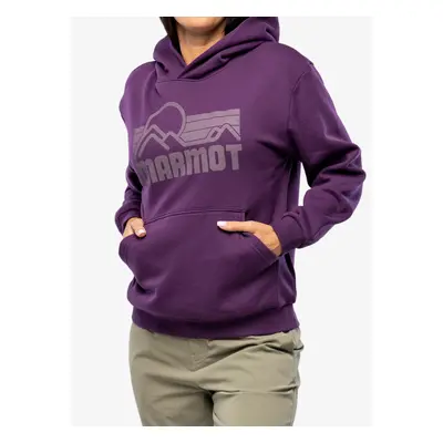 Dámská mikina s kapucí Marmot Coastal Hoody - purple fig