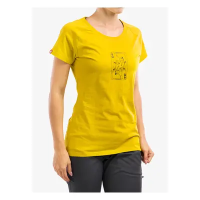 Dámské bavlněné tričko Ocun Raglan T - yellow antique moss