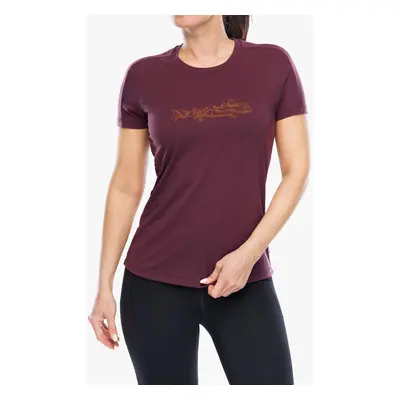 Dámské rychleschnoucí triko Mountain Equipment Headpoint Skyline Tee - raisin