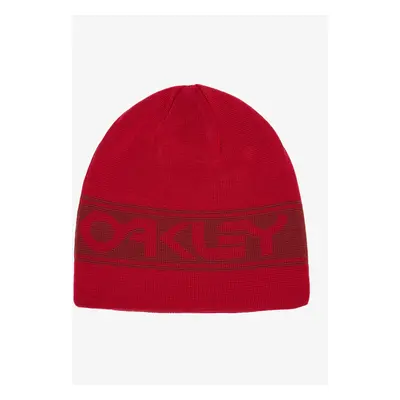 Zimní čepice Oakley Tnp Reversible Beanie - red line/iron red