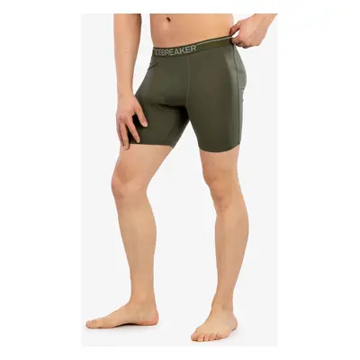 Termoaktivní boxerky Icebreaker Anatomica Long Boxers - loden