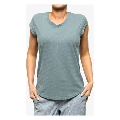 Dámské tričko Royal Robbins Vacationer V-Neck SS - lt slate