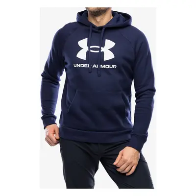 Mikina s kapucí Under Armour Rival Fleece Logo Hoodie - midnight navy/white