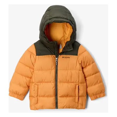 Dětská bunda Columbia Puffect Hooded Jacket - sunstone/greenscape