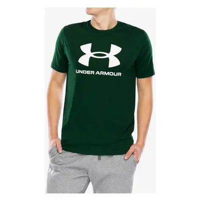 Bavlněné tričko Under Armour UA Logo Short Sleeve - forest green/white