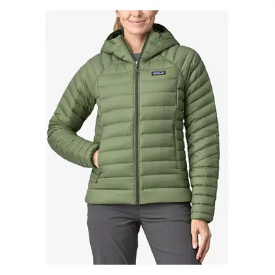 Dámská péřová bunda Patagonia Down Sweater Hoody - terrain green