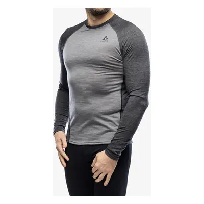 Funkční mikina Odlo Natural Performance PW BL Top Crew Neck LS - grey melange