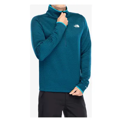 Mikina bez kapuce The North Face Dotknit Thermal 1/4 Zip - midnight petrol