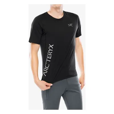 Běžecké tričko Arcteryx Norvan Downword Logo Shirt SS - black