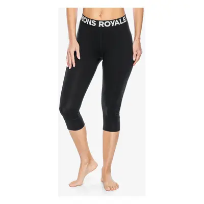 Termolegíny dámské Mons Royale Cascade Merino Flex 3/4 Legging - black