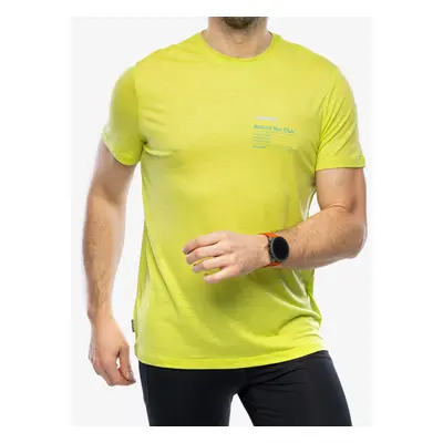 Merino triko Icebreaker Merino Tech Lite III SS Tee Natural Run Club 2.0 - hyper