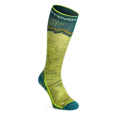 Skialpove ponozky Ortovox Tour Long Socks - green moss