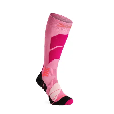 Lyžařské ponožky X-Socks Ski Perform OTC - light pink/light sand