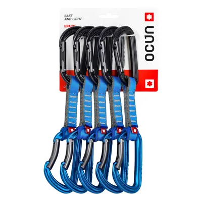 Lezecké expresky Ocun Falcon QD PA 10 cm 5-pack - blue/blue