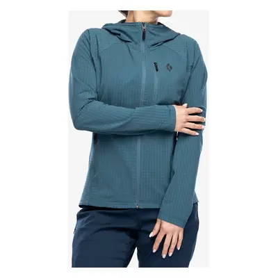 Dámská mikina s kapucí Black Diamond Coefficient Storm FZ Hoody - creek blue