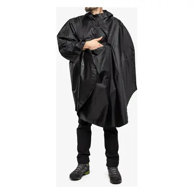 Turistická pláštěnka Trekmates Rove Poncho - black