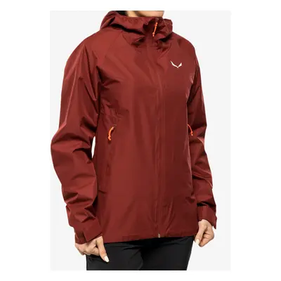 Dámská bunda do deště Salewa Puez PTX 2L Jacket - syrah