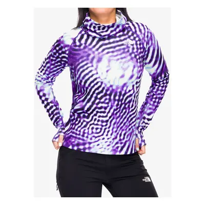 Dámská funkční mikina The North Face Baselayer Dragline LS - peak purple the lift print