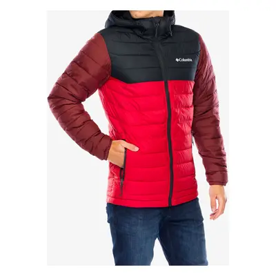 Bunda Columbia Powder Lite II Hooded Jacket - sail red/black/spice