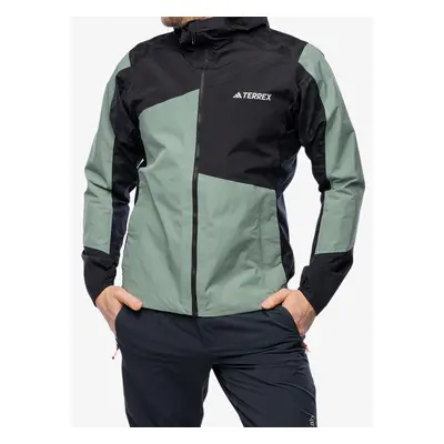 Bunda do deště adidas TERREX Xperior Hybrid RAIN.RDY Jacket - silver green/black