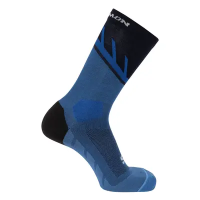 Běžecké ponožky Salomon Speedcross Crew - blue/carbon/ibiza