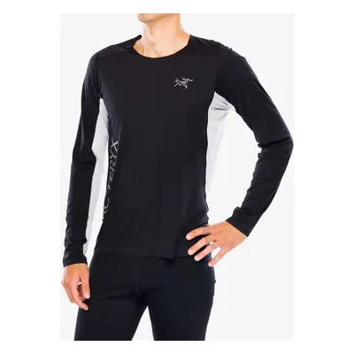 Mikina na běhání Arcteryx Norvan Downword Logo Shirt LS - black/solitude