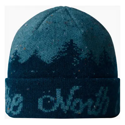 Zimní čepice The North Face Cabin Mountainscape Beanie - midnight petrol/algae blue