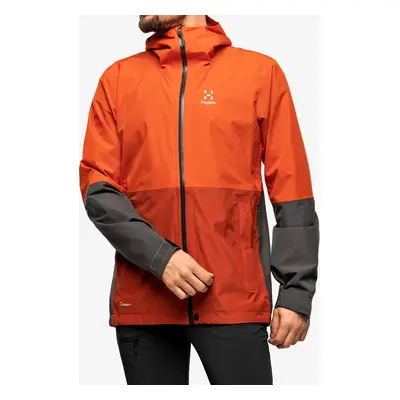 Membránová bunda Haglofs Finch Proof Jacket - habanero/magnetite