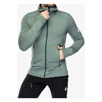 Outdoorova mikina Mammut Taiss Light ML Hooded Jacket - dark jade/woods