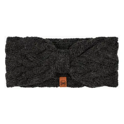 Dámská čelenka na běhání Buff Knitted&Fleece Headband Caryn - graphite