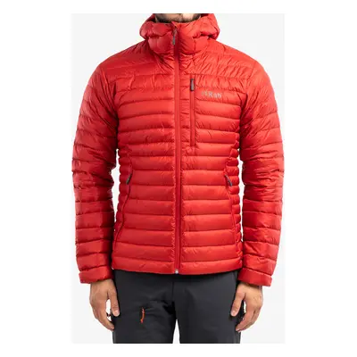 Péřová bunda Rab Microlight Alpine Jacket - ascent red