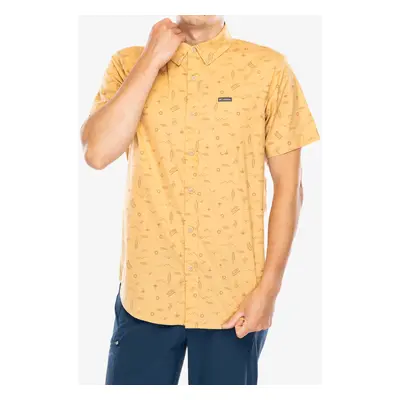 Turistická košile Columbia Rapid Rivers Printed Short Sleeve Shirt - light camel explorer