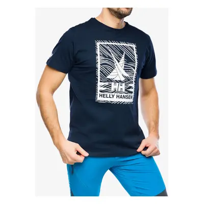 Bavlněné tričko Helly Hansen Shoreline T-Shirt 2.0 - navy 2.0