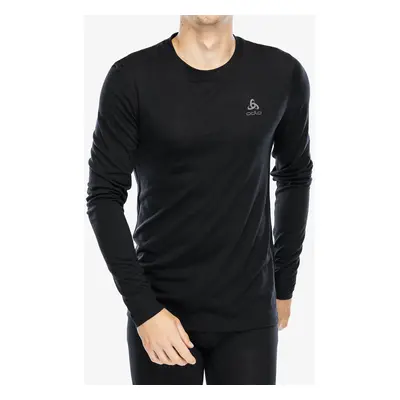 Funkční mikina Odlo Merino BL Top Crew Neck LS - black